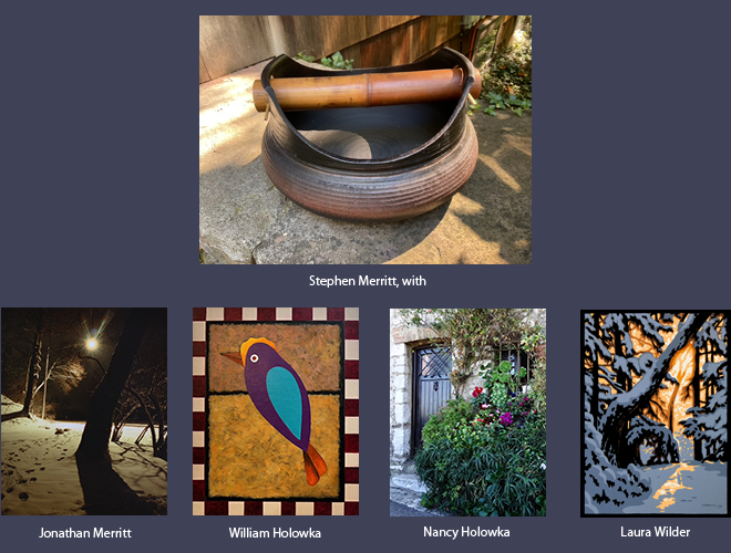 artists: Jonathan Merritt, William Holowka, Nancy Holowka, and Laura Wilder 